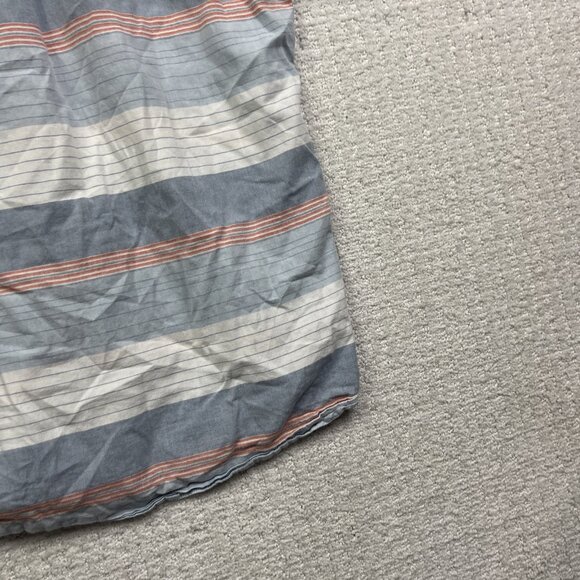 O'Neill Shirt Men M Classic Fit Blue / Orange Strip Button Up Short Sleeve Surf* - Picture 16 of 16